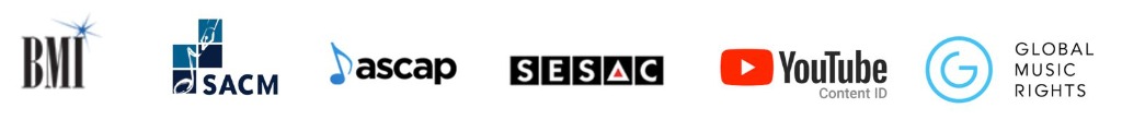BMI, SACM, ASCAP, SESAC, YouTube Content ID, Global Music Rights